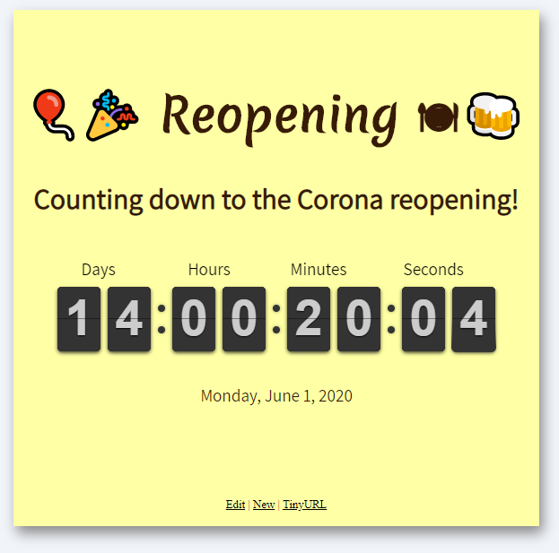 Corona reopening
